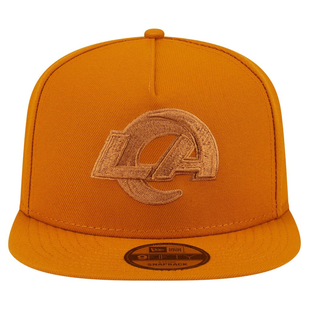 Los Angeles Rams New Era Color Pack A-Frame 9FIFTY Snapback Hat - Brown discount