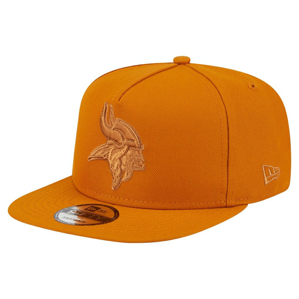 Minnesota Vikings New Era Color Pack A-Frame 9FIFTY Snapback Hat - Brown for sale