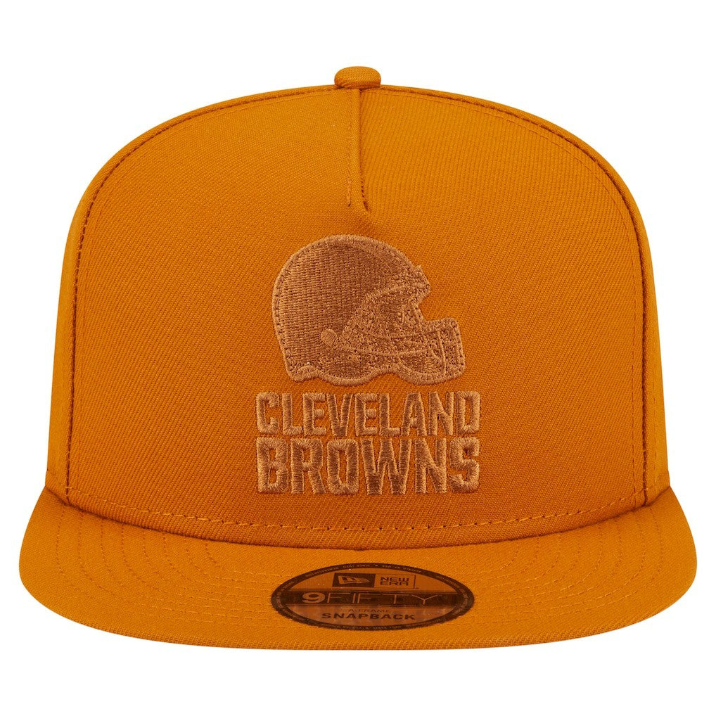Cleveland Browns New Era Color Pack A-Frame 9FIFTY Snapback Hat - Brown sale