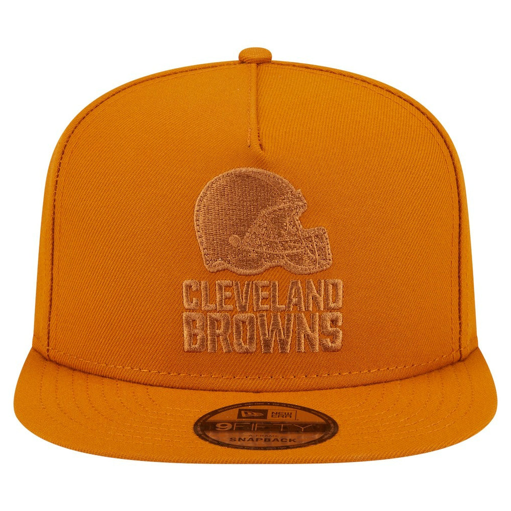 Cleveland Browns New Era Color Pack A-Frame 9FIFTY Snapback Hat - Brown sale
