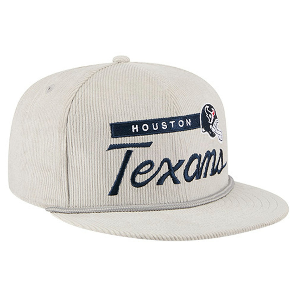 Houston Texans New Era Cord Rope Corduroy 9FIFTY Snapback Hat - Gray on sale