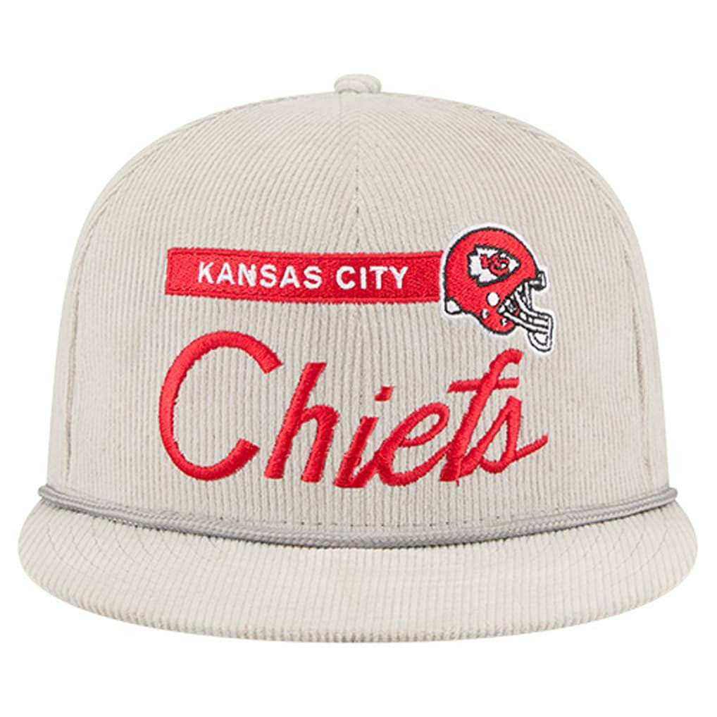 Kansas City Chiefs New Era Cord Rope Corduroy 9FIFTY Snapback Hat - Gray outlet