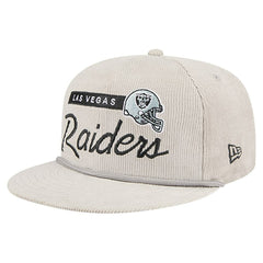 Las Vegas Raiders New Era Cord Rope Corduroy 9FIFTY Snapback Hat - Gray on sale