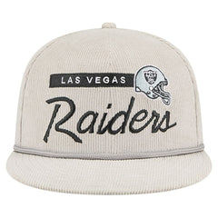 Las Vegas Raiders New Era Cord Rope Corduroy 9FIFTY Snapback Hat - Gray on sale