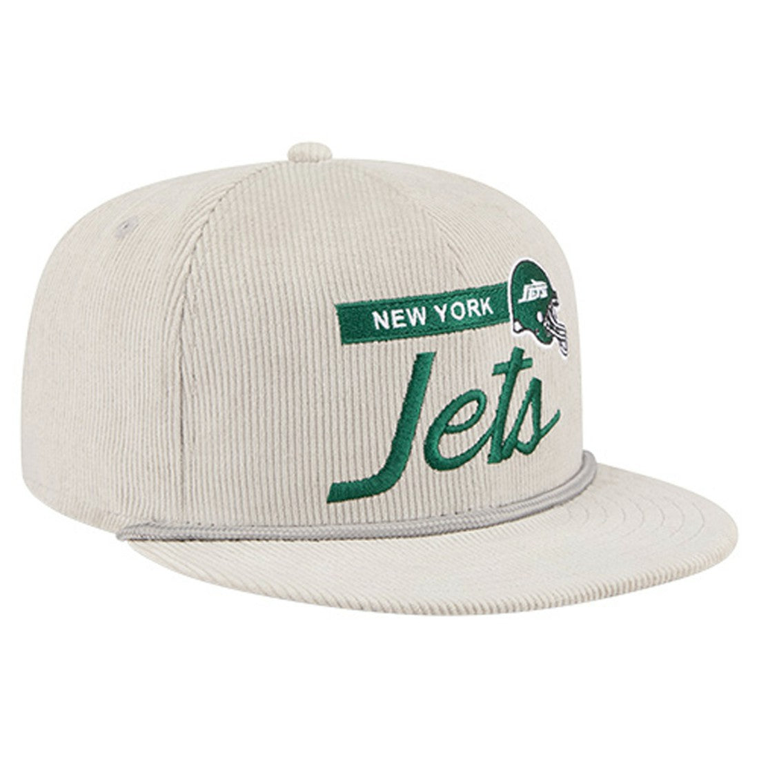New York Jets New Era Cord Rope Corduroy 9FIFTY Snapback Hat - Gray outlet