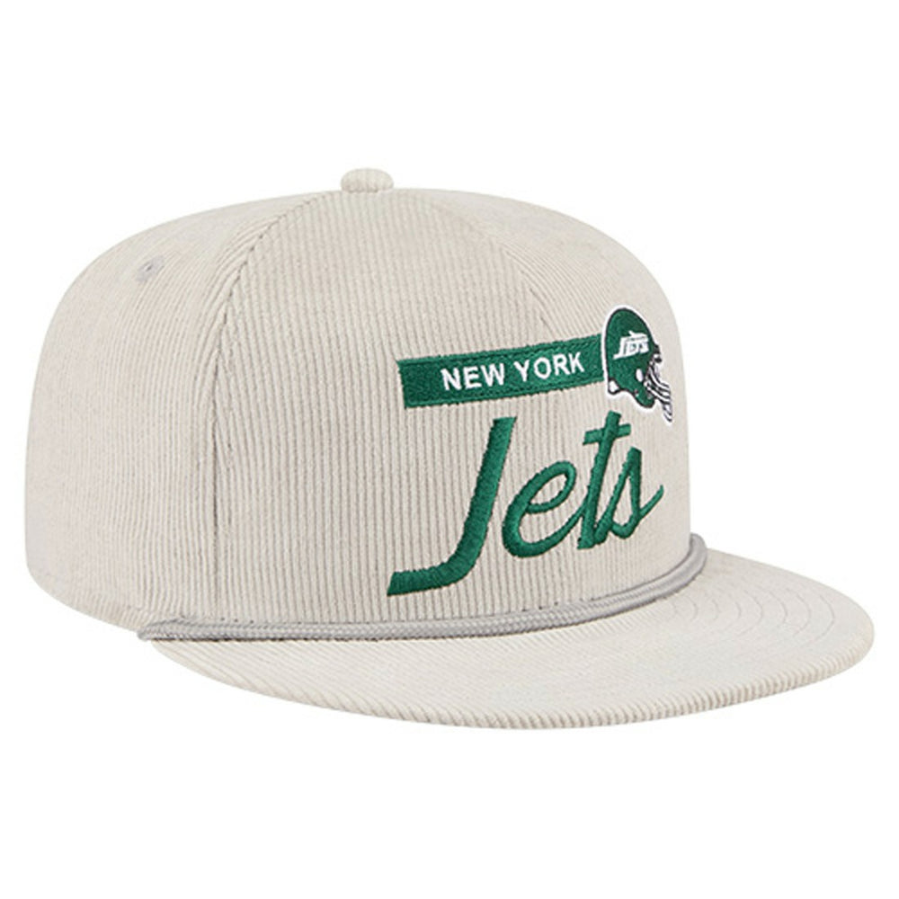New York Jets New Era Cord Rope Corduroy 9FIFTY Snapback Hat - Gray outlet