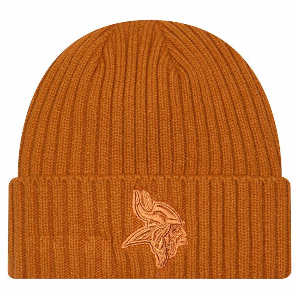 Minnesota Vikings New Era Color Pack Cuffed Knit Hat - Brown for sale