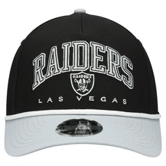 Las Vegas Raiders New Era Youth Arch COOLERA 9FORTY A-Frame Adjustable Hat - Black/Silver on sale