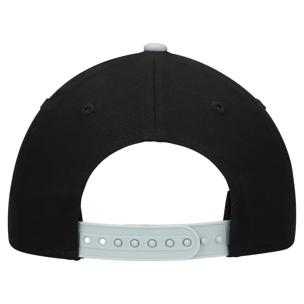 Las Vegas Raiders New Era Youth Arch COOLERA 9FORTY A-Frame Adjustable Hat - Black/Silver on sale