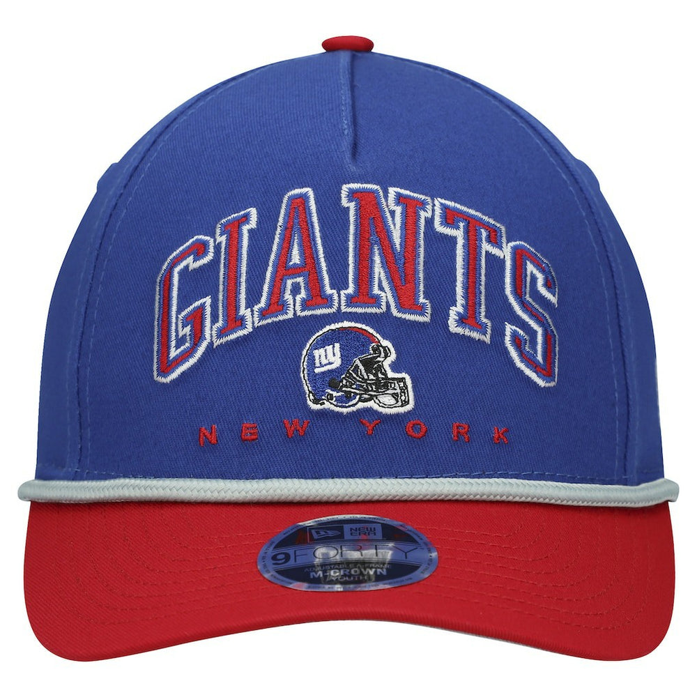 New York Giants New Era Youth Arch COOLERA 9FORTY A-Frame Adjustable Hat - Royal/Red on sale