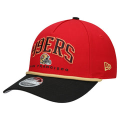 San Francisco 49ers New Era Youth Arch COOLERA 9FORTY A-Frame Adjustable Hat - Scarlet/Black online
