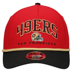 San Francisco 49ers New Era Youth Arch COOLERA 9FORTY A-Frame Adjustable Hat - Scarlet/Black online