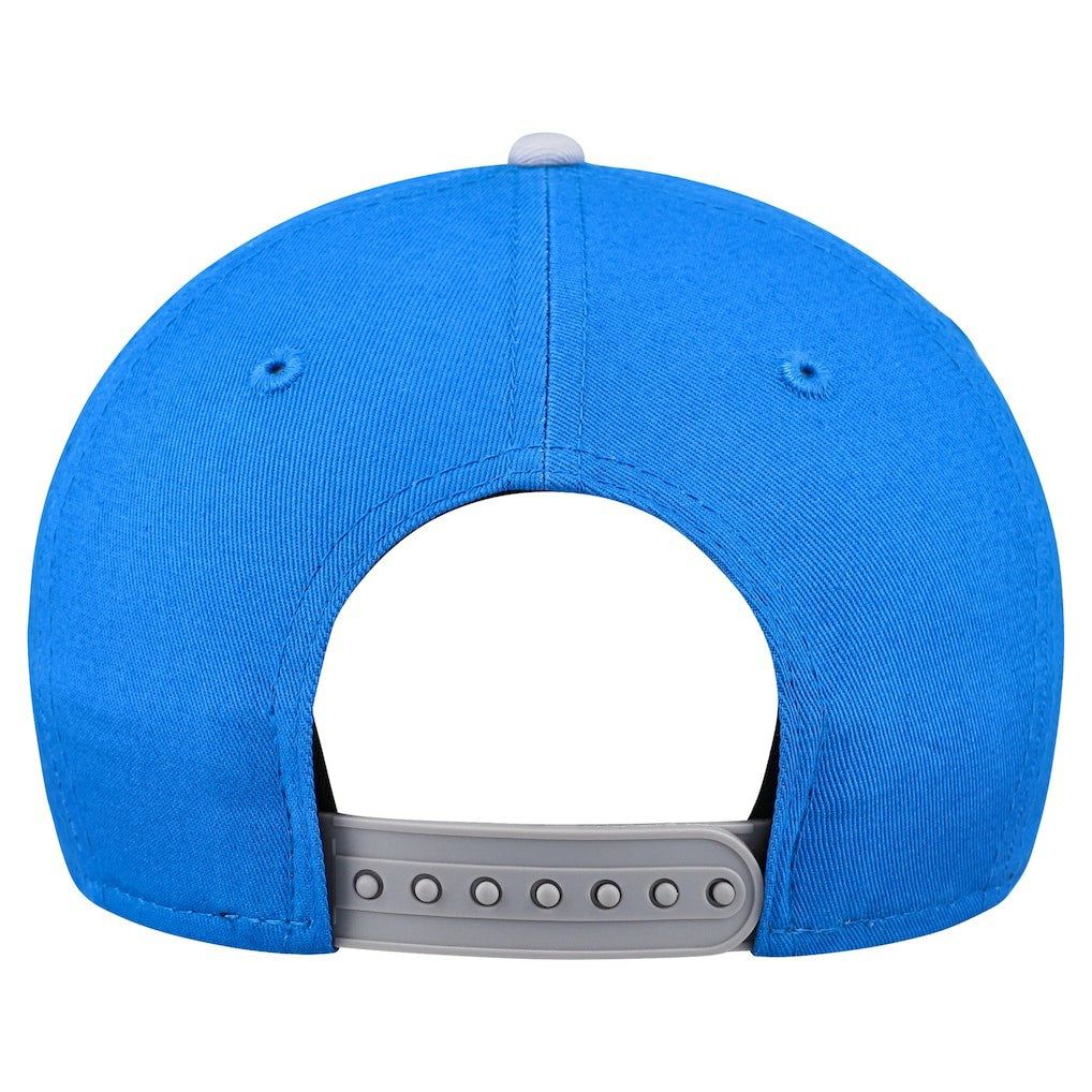 Detroit Lions New Era Youth Arch COOLERA 9FORTY A-Frame Adjustable Hat - Blue/Gray discount