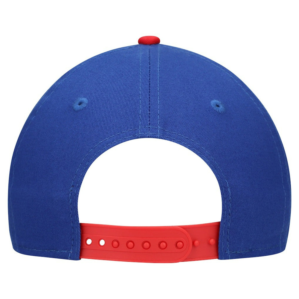 Buffalo Bills New Era Youth Arch COOLERA 9FORTY A-Frame Adjustable Hat - Royal/Red cheap