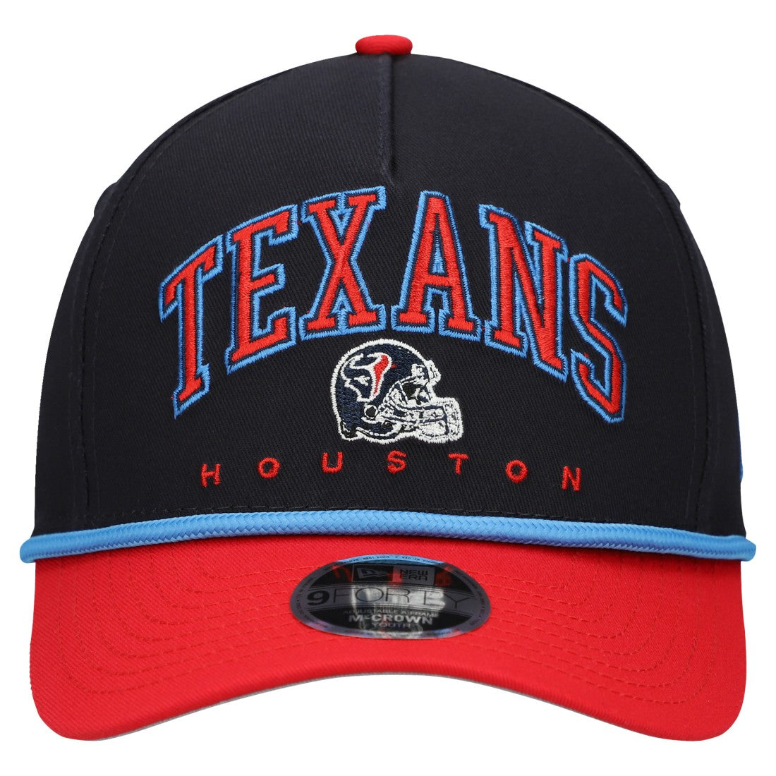 Houston Texans New Era Youth Arch COOLERA 9FORTY A-Frame Adjustable Hat - Navy/Red sale