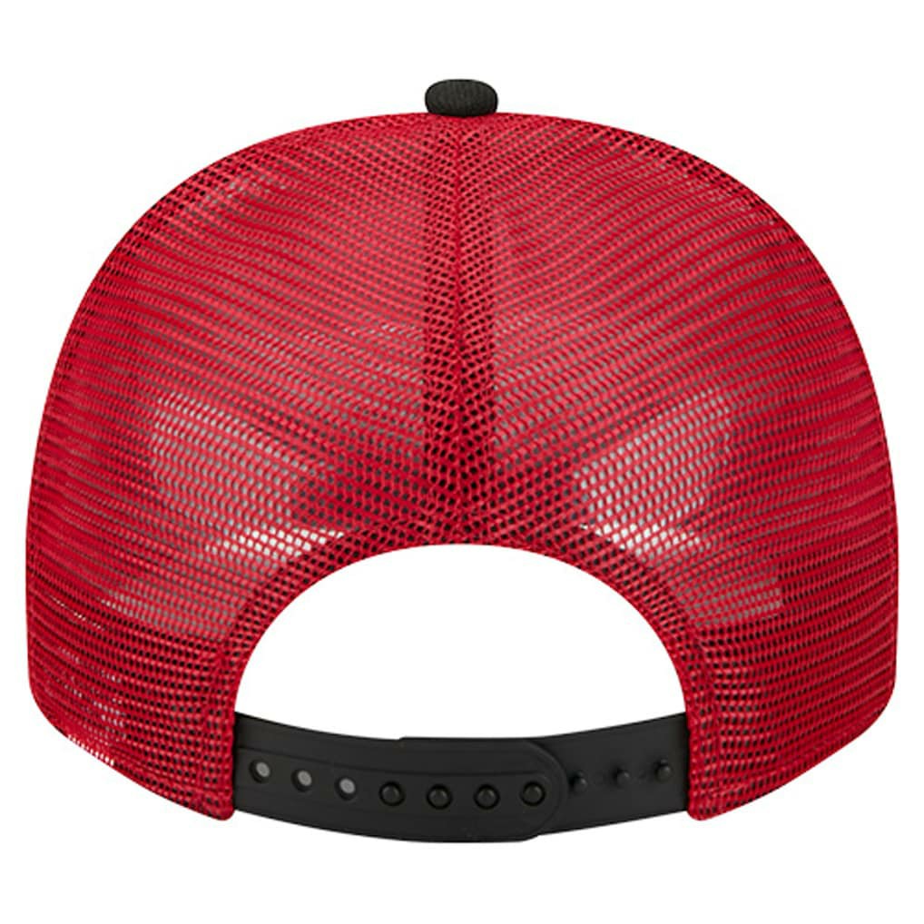 San Francisco 49ers New Era Youth Banner 9FIFTY A-Frame Adjustable Trucker Hat - Cream/Scarlet discount