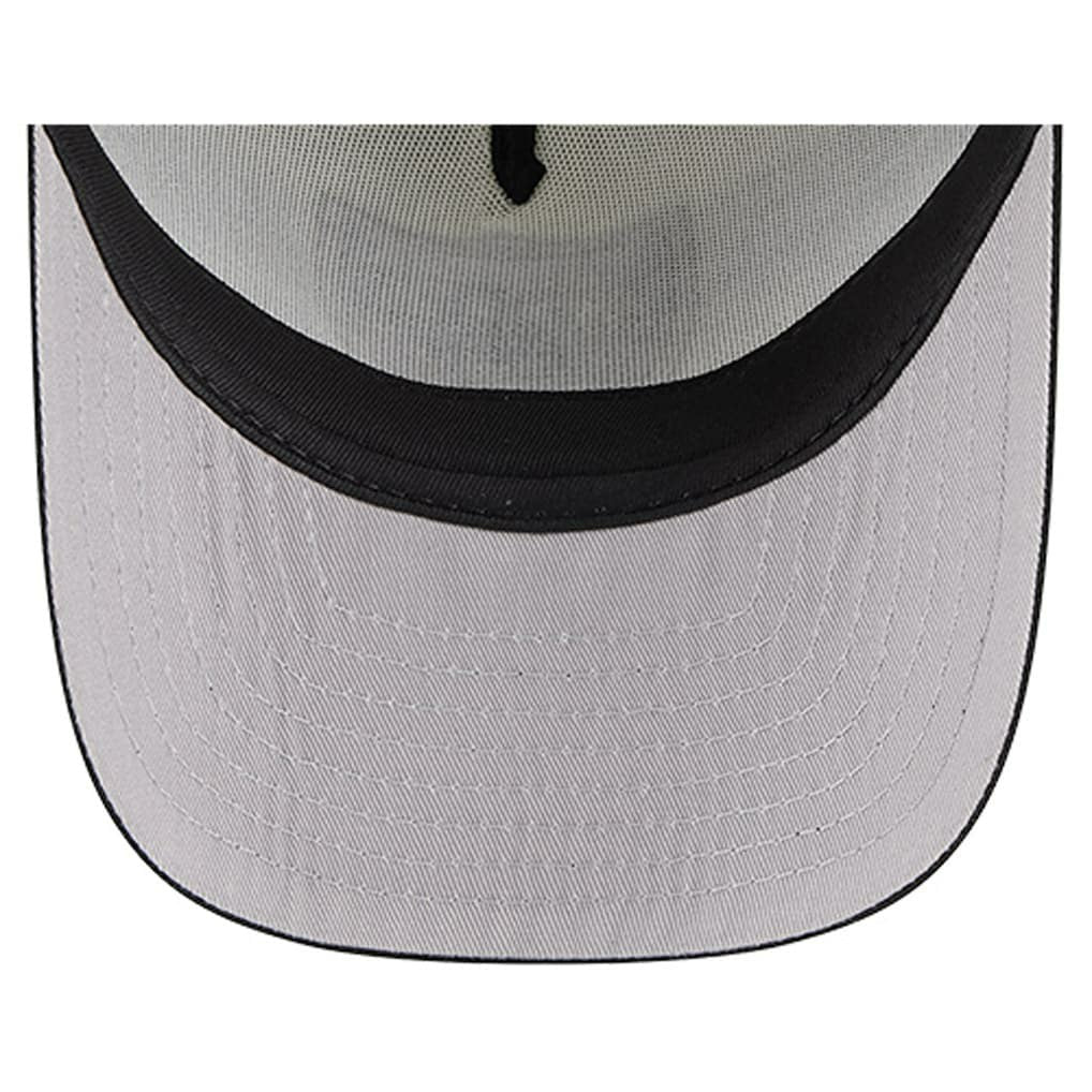 Las Vegas Raiders New Era Youth Banner 9FIFTY A-Frame Adjustable Trucker Hat - Cream/Black on sale