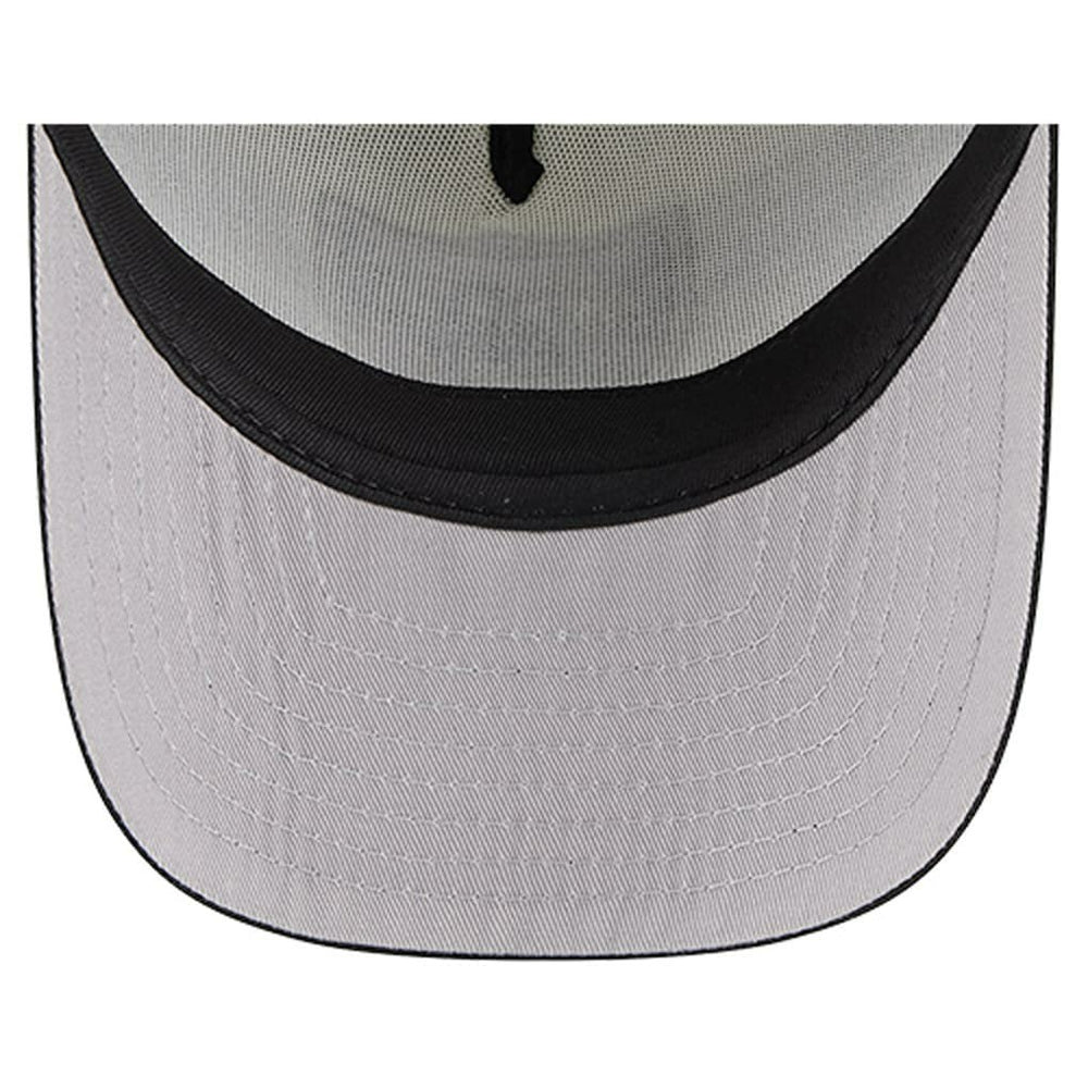 Las Vegas Raiders New Era Youth Banner 9FIFTY A-Frame Adjustable Trucker Hat - Cream/Black on sale