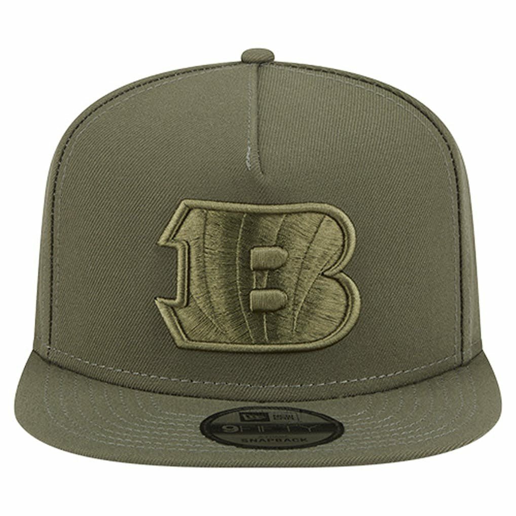 Cincinnati Bengals New Era Youth Color Pack A-Frame 9FIFTY Snapback Hat - Olive cheap