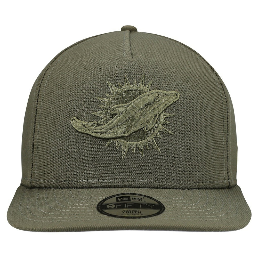 Miami Dolphins New Era Youth Color Pack A-Frame 9FIFTY Snapback Hat - Olive cheap