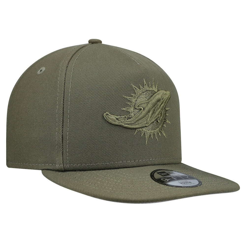 Miami Dolphins New Era Youth Color Pack A-Frame 9FIFTY Snapback Hat - Olive cheap