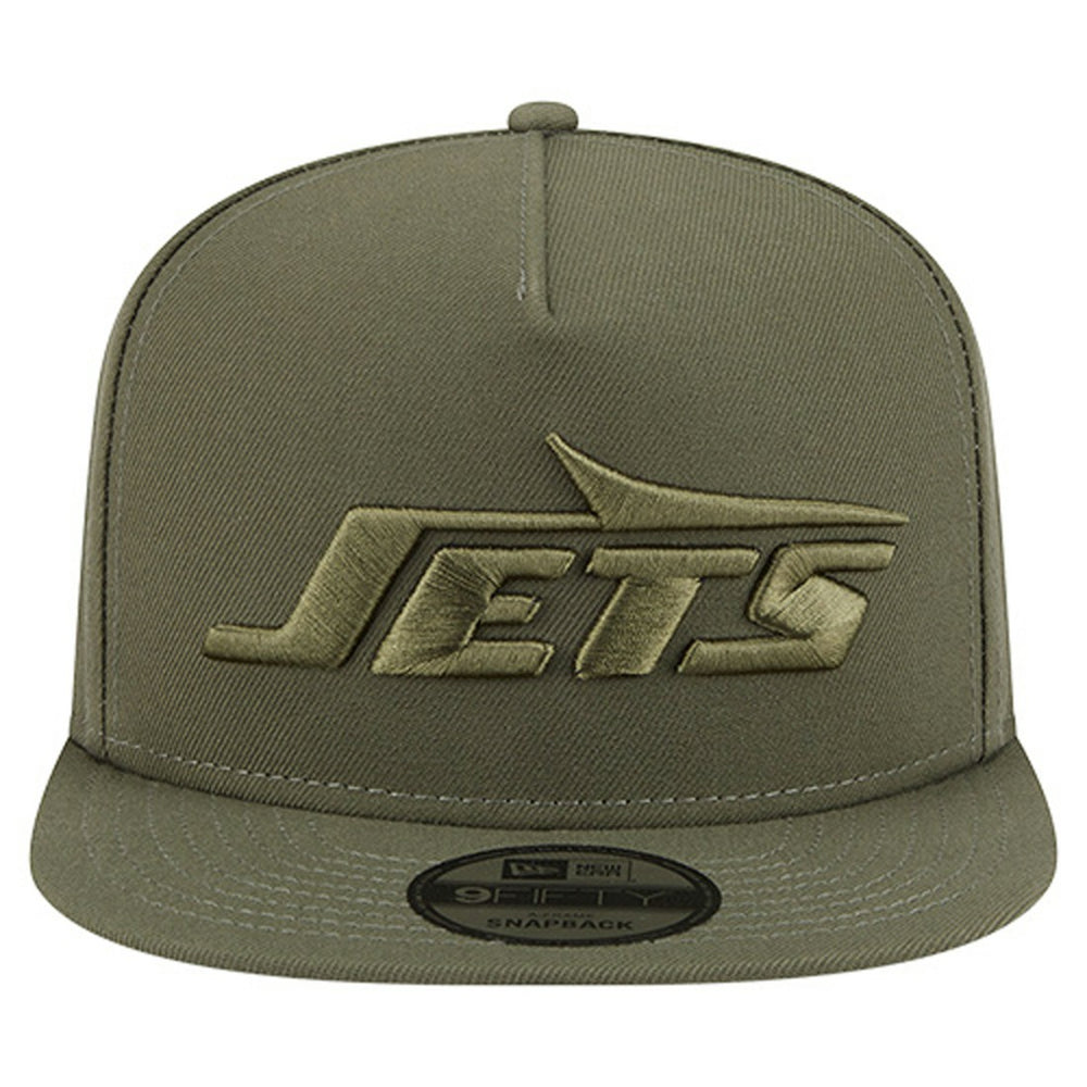 New York Jets New Era Youth Color Pack A-Frame 9FIFTY Snapback Hat - Olive discount