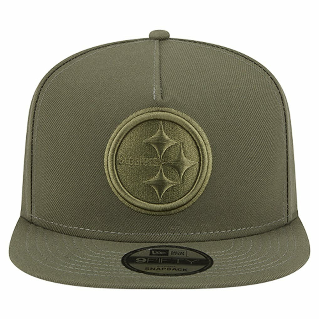 Pittsburgh Steelers New Era Youth Color Pack A-Frame 9FIFTY Snapback Hat - Olive outlet