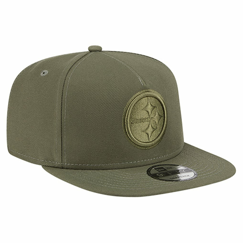 Pittsburgh Steelers New Era Youth Color Pack A-Frame 9FIFTY Snapback Hat - Olive outlet