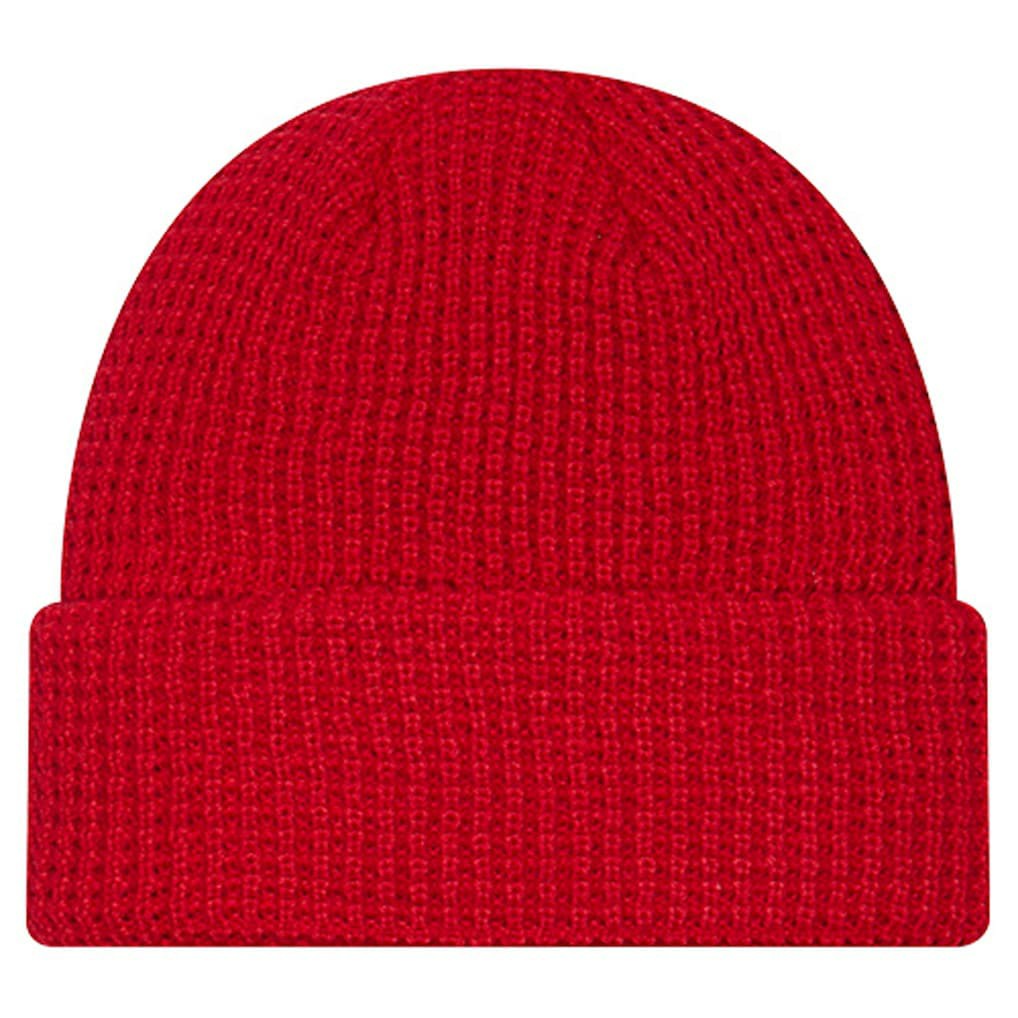 San Francisco 49ers New Era Youth Waffle Cuffed Knit Hat - Scarlet for sale