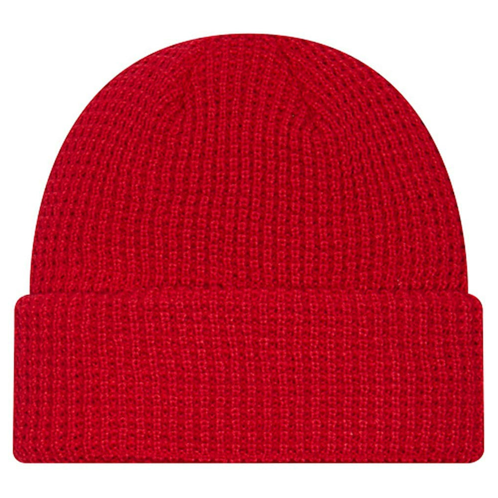 San Francisco 49ers New Era Youth Waffle Cuffed Knit Hat - Scarlet for sale
