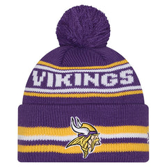 Minnesota Vikings New Era Youth Classic Cuffed Knit Hat with Pom - Purple on sale