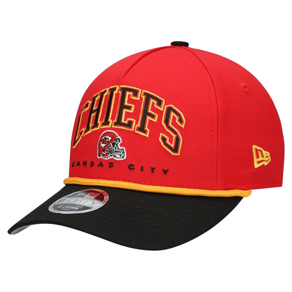 Kansas City Chiefs New Era Preschool Arch COOLERA 9FORTY A-Frame M-Crown Adjustable Hat - Red/Black outlet