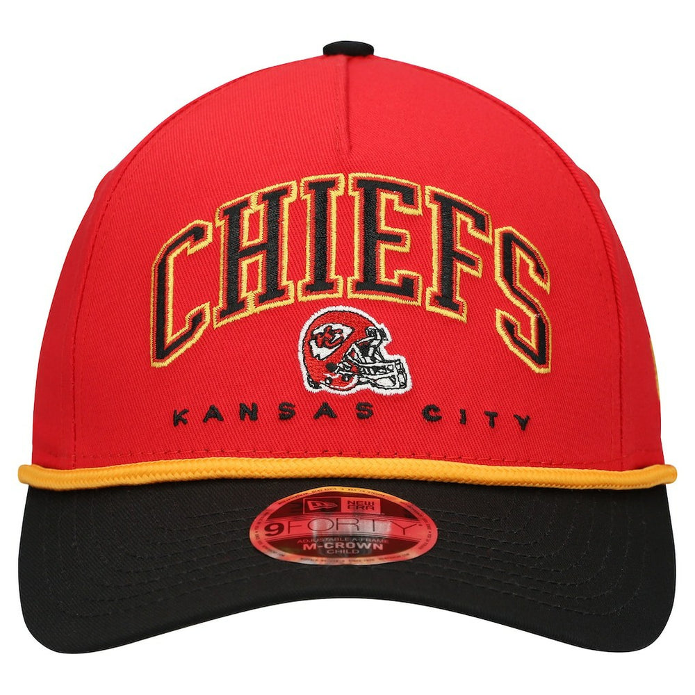 Kansas City Chiefs New Era Preschool Arch COOLERA 9FORTY A-Frame M-Crown Adjustable Hat - Red/Black outlet
