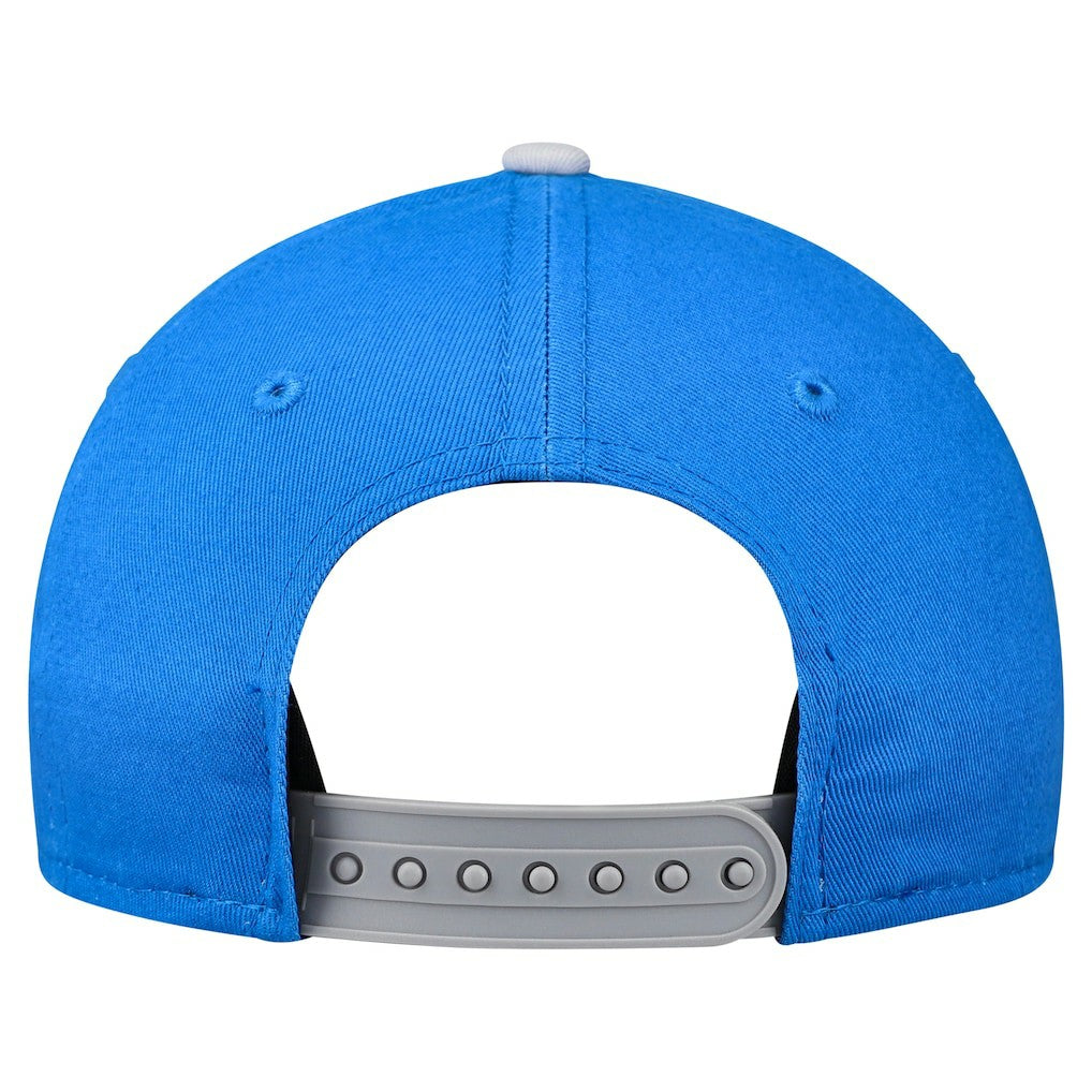 Detroit Lions New Era Preschool Arch COOLERA 9FORTY A-Frame M-Crown Adjustable Hat - Blue/Gray discount
