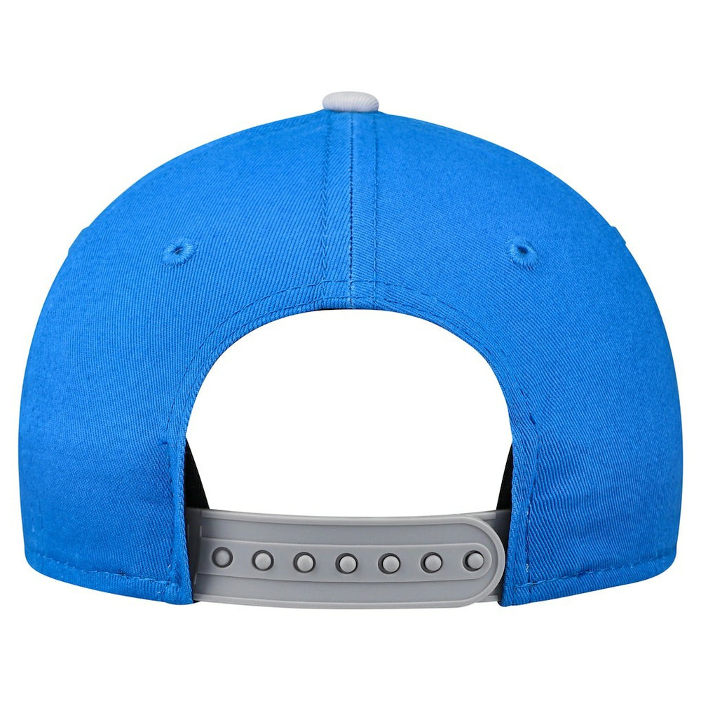 Detroit Lions New Era Preschool Arch COOLERA 9FORTY A-Frame M-Crown Adjustable Hat - Blue/Gray discount