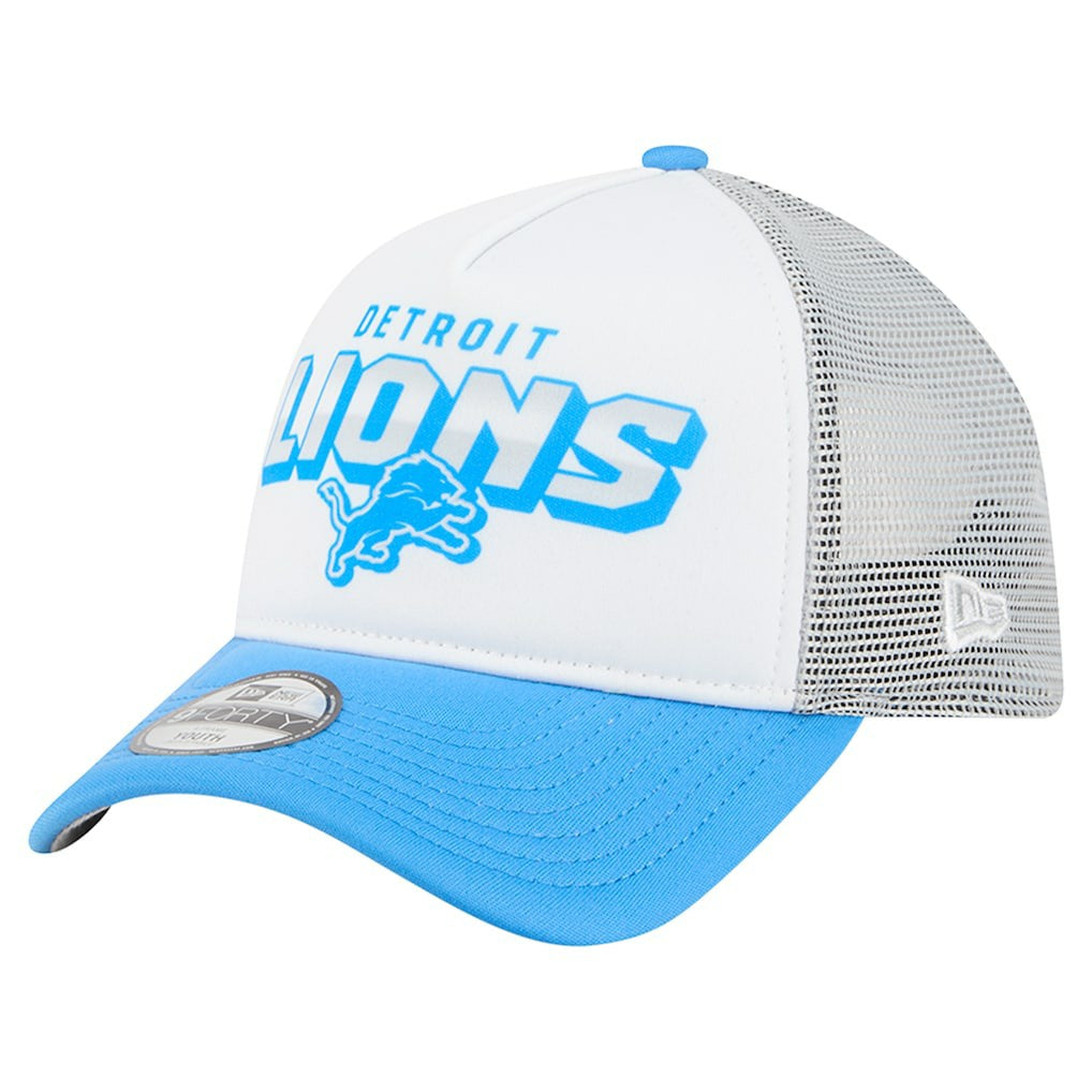 Detroit Lions New Era Preschool 9FORTY A-Frame Adjustable Hat - White discount