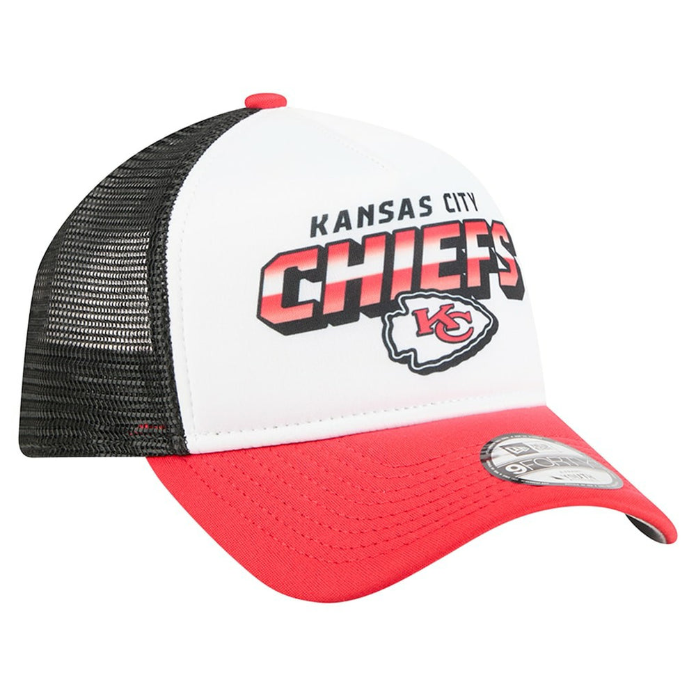 Kansas City Chiefs New Era Preschool 9FORTY A-Frame Adjustable Hat - White discount