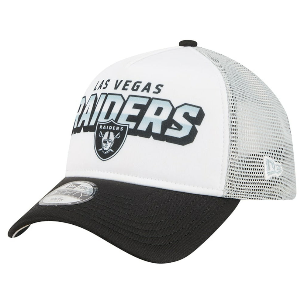 Las Vegas Raiders New Era Preschool 9FORTY A-Frame Adjustable Hat - White cheap