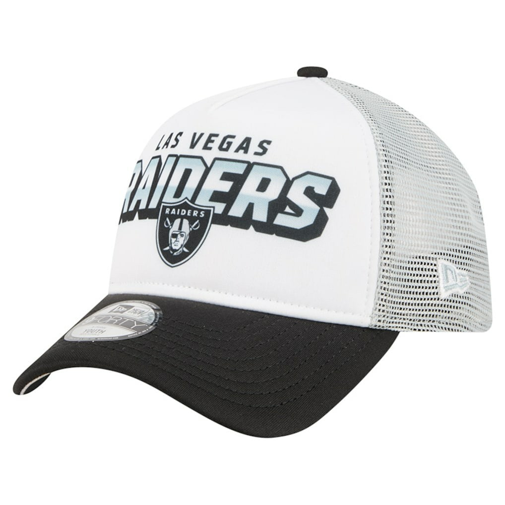 Las Vegas Raiders New Era Preschool 9FORTY A-Frame Adjustable Hat - White cheap