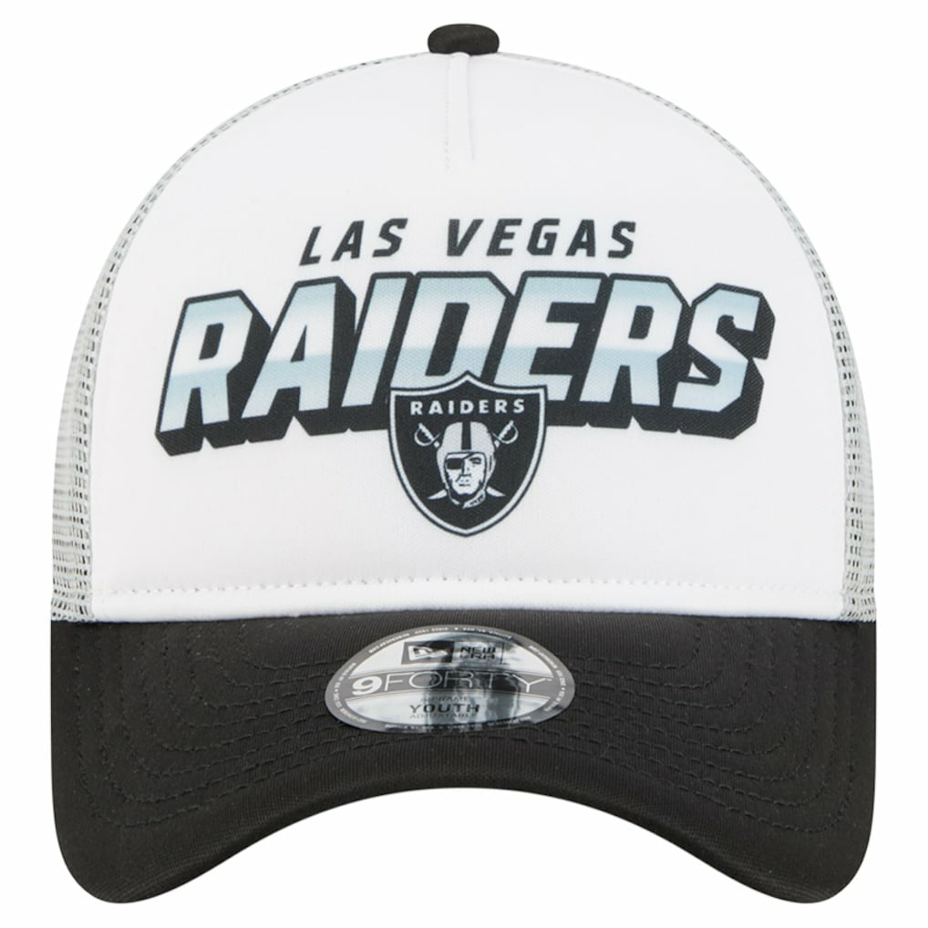 Las Vegas Raiders New Era Preschool 9FORTY A-Frame Adjustable Hat - White cheap