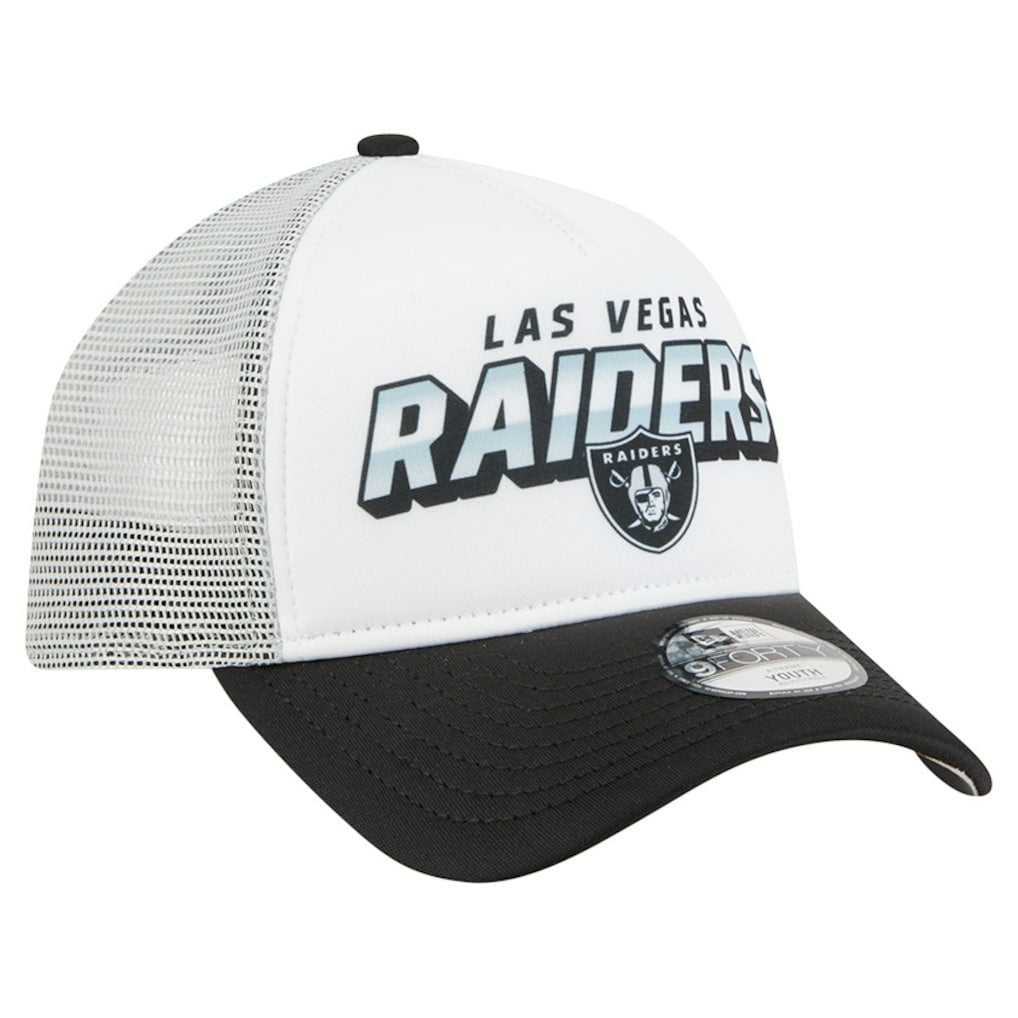 Las Vegas Raiders New Era Preschool 9FORTY A-Frame Adjustable Hat - White cheap