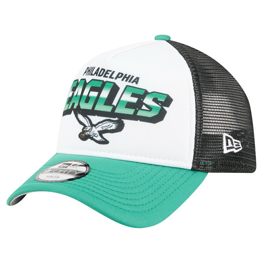 Philadelphia Eagles New Era Preschool 9FORTY A-Frame Adjustable Hat - White online