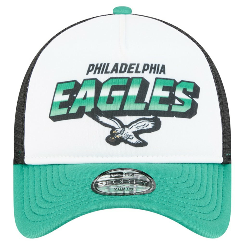 Philadelphia Eagles New Era Preschool 9FORTY A-Frame Adjustable Hat - White online