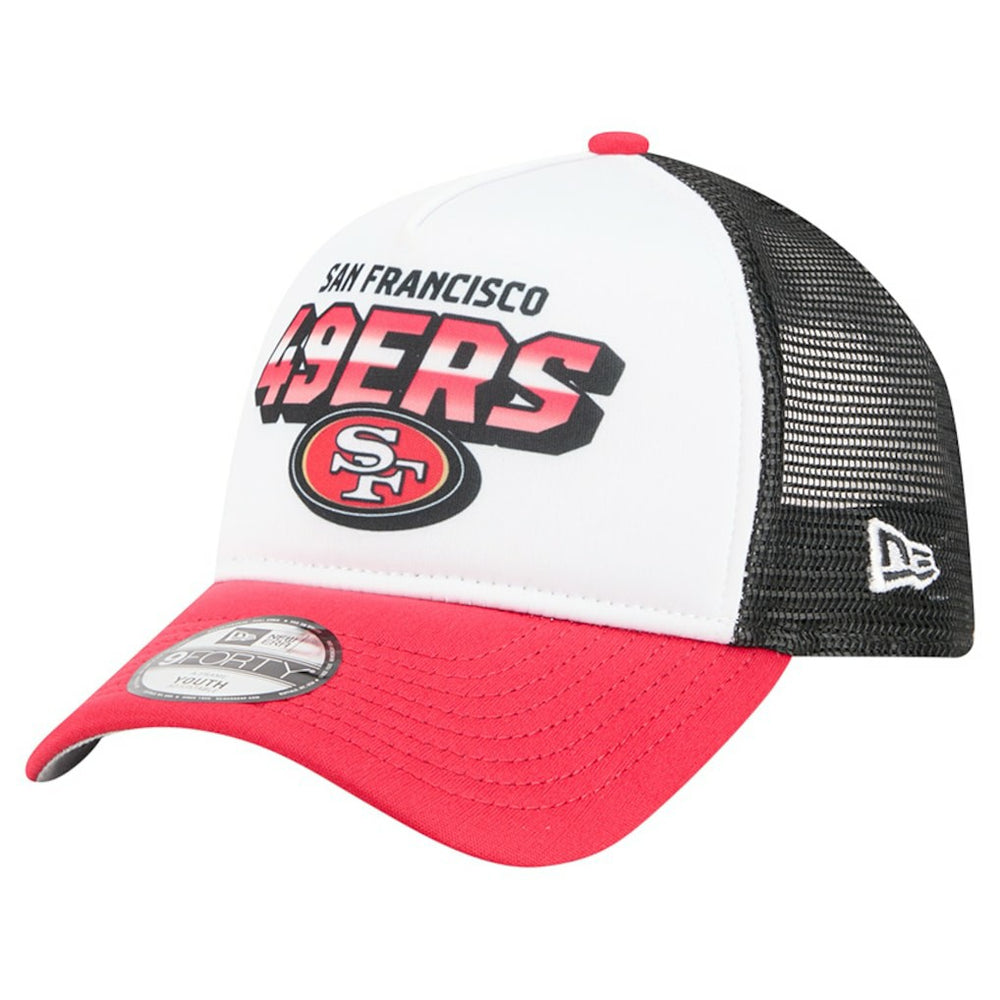 San Francisco 49ers New Era Preschool 9FORTY A-Frame Adjustable Hat - White for sale