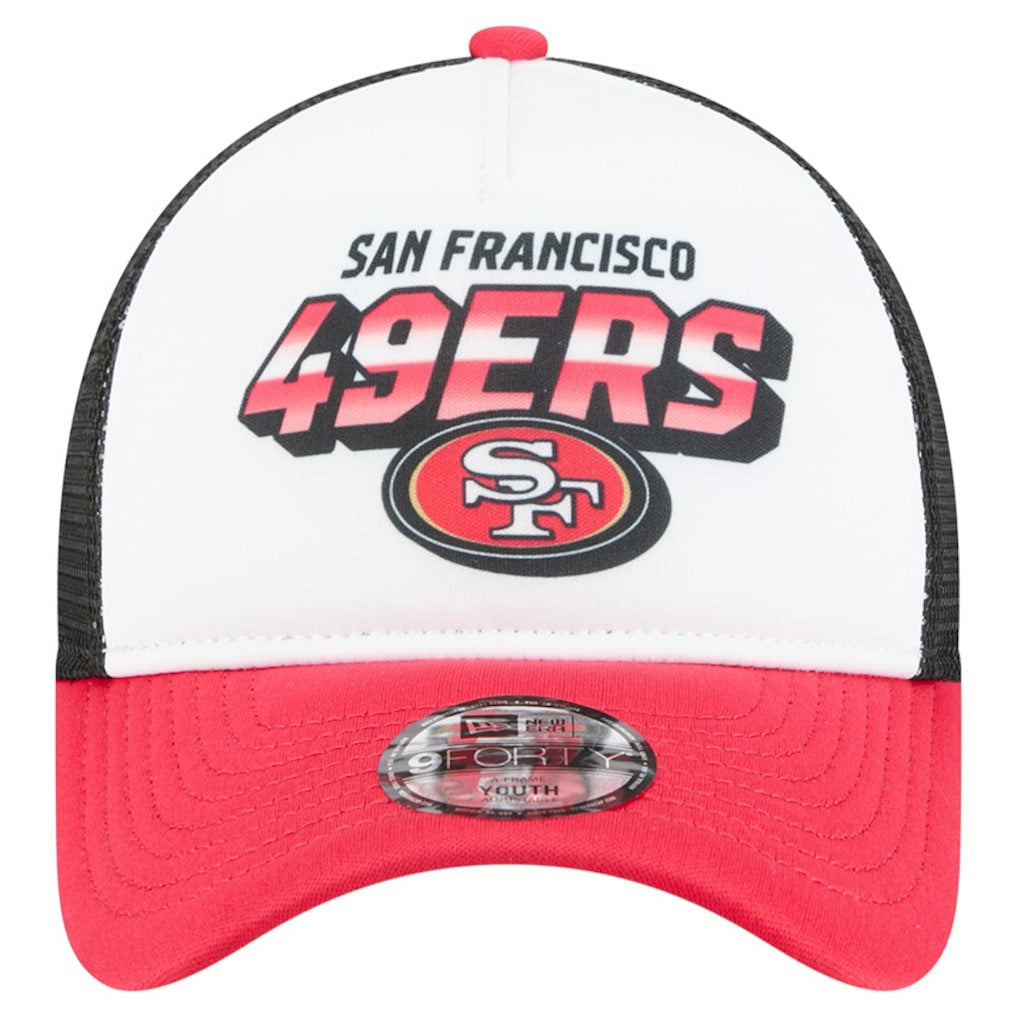 San Francisco 49ers New Era Preschool 9FORTY A-Frame Adjustable Hat - White for sale