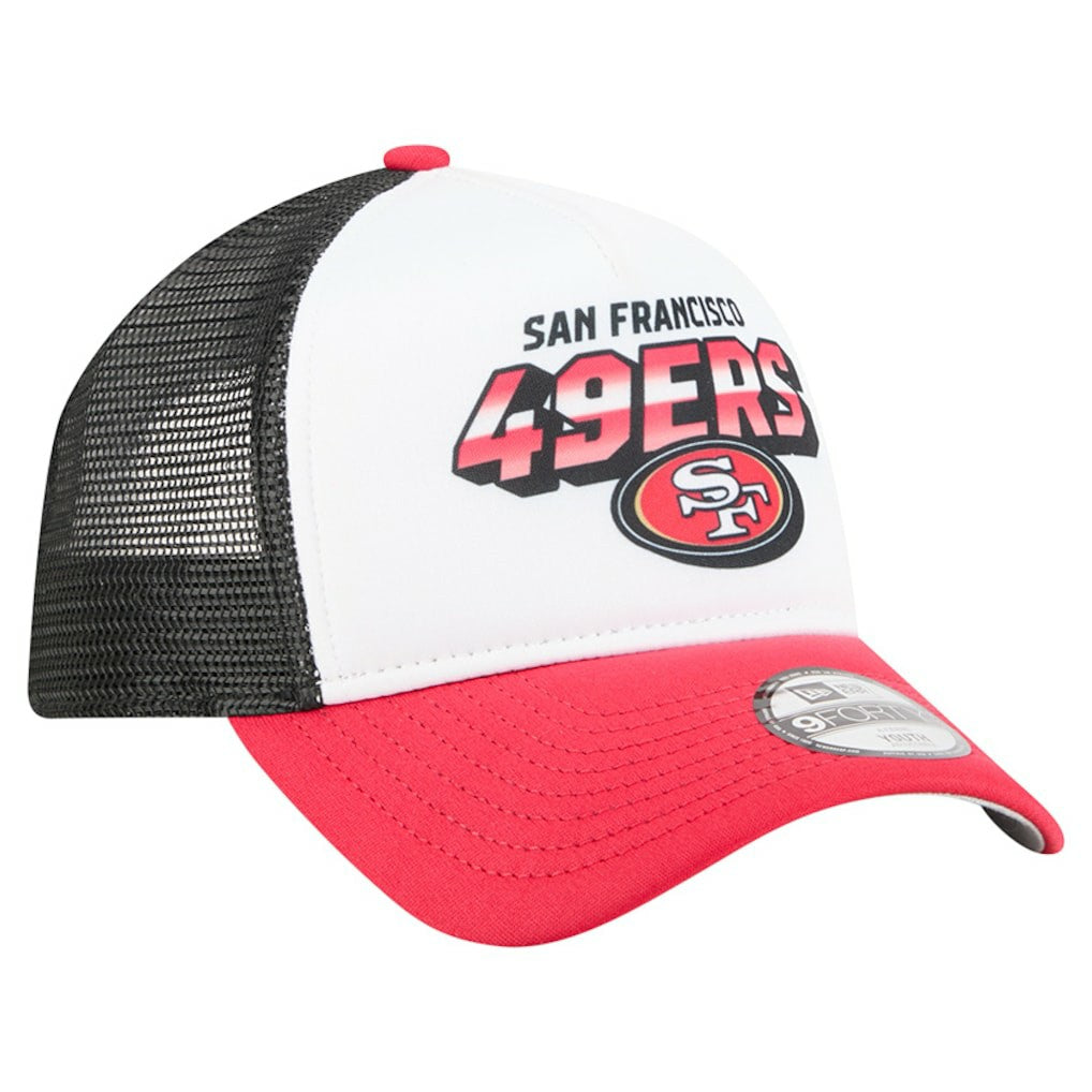 San Francisco 49ers New Era Preschool 9FORTY A-Frame Adjustable Hat - White for sale