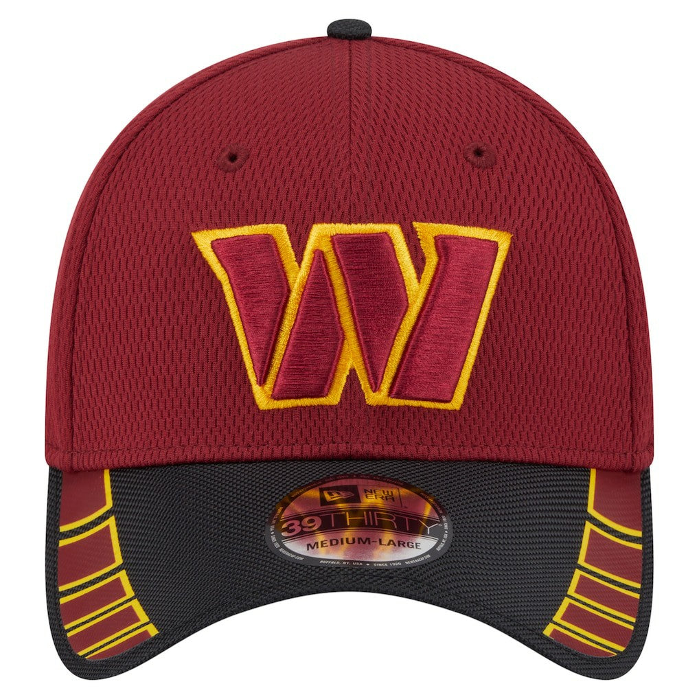 Washington Commanders New Era Visor Hit 39THIRTY Flex Hat - Burgundy for sale