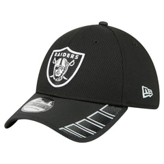 Las Vegas Raiders New Era Visor Hit 39THIRTY Flex Hat - Black discount