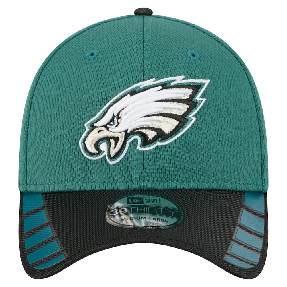 Philadelphia Eagles New Era Visor Hit 39THIRTY Flex Hat - Midnight Green online