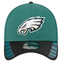 Philadelphia Eagles New Era Visor Hit 39THIRTY Flex Hat - Midnight Green online